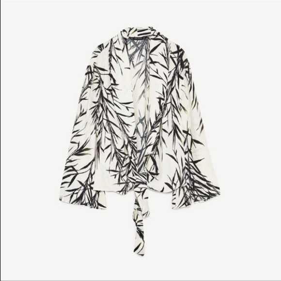 Zara Leaves Print Jacket - Picture 3 of 3